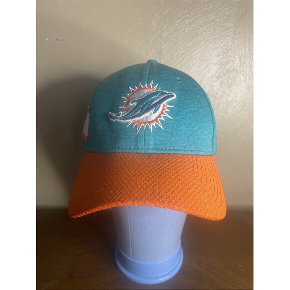 Miami Dolphins New Era 39thirty Flex Fitted Hat Cap M/L Never Worn/ No Tags - Picture 2 of 7